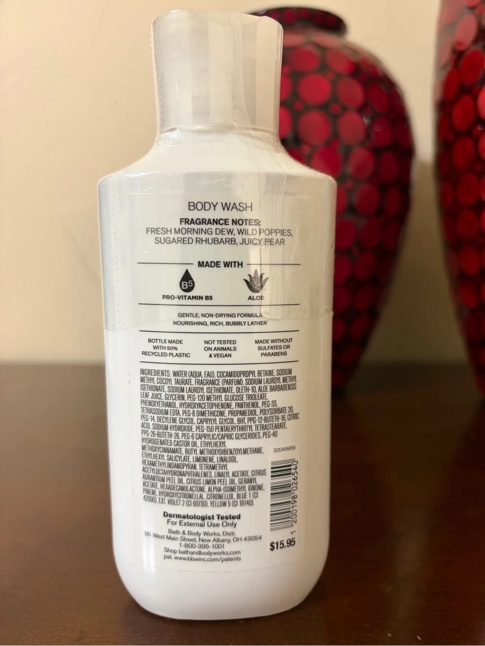 Bath & Body Works Poppy Full Size Trio - Body Wash, Body Lotion, 3 Wick Candle